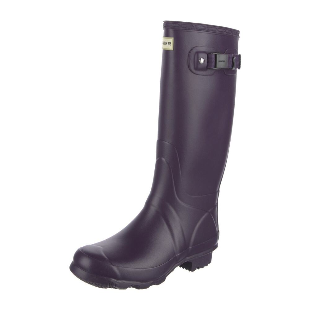 Hunter Original Field Women's Waterproof Rain Boot PURPLE Size 9 US